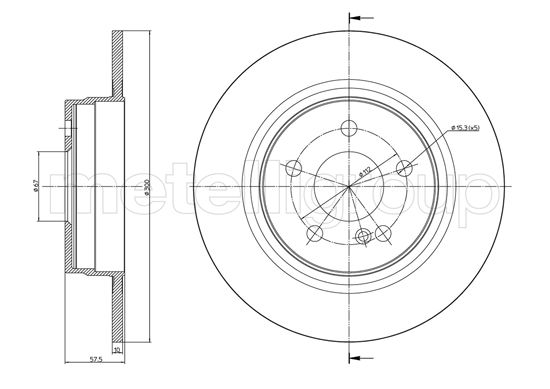 CIFAM 800-938C Bremsscheibe