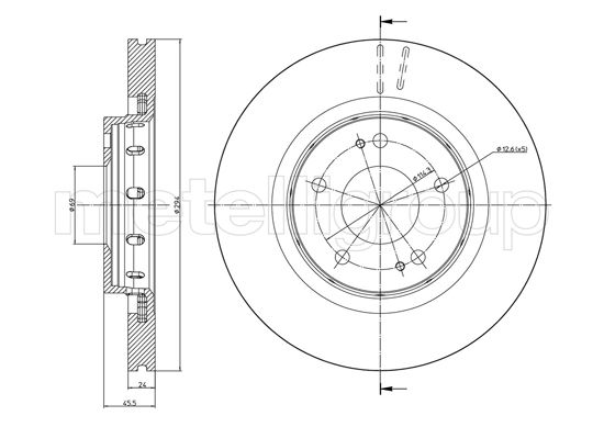 CIFAM 800-939C Bremsscheibe