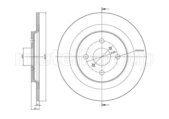 CIFAM 800-947C Bremsscheibe