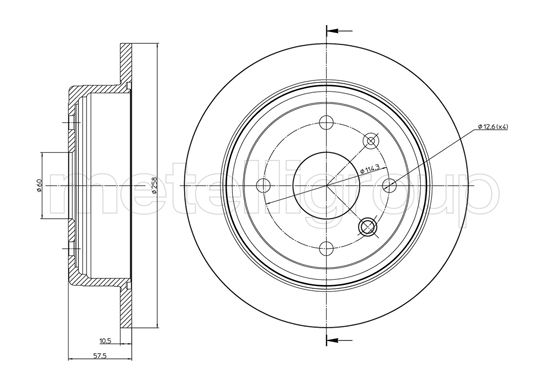 CIFAM 800-953 Bremsscheibe