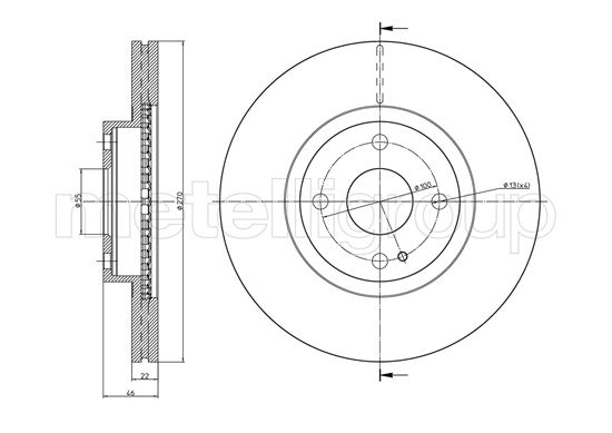 CIFAM 800-962 Bremsscheibe