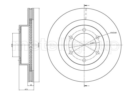 CIFAM 800-968C Bremsscheibe