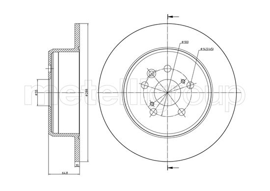 CIFAM 800-971C Bremsscheibe