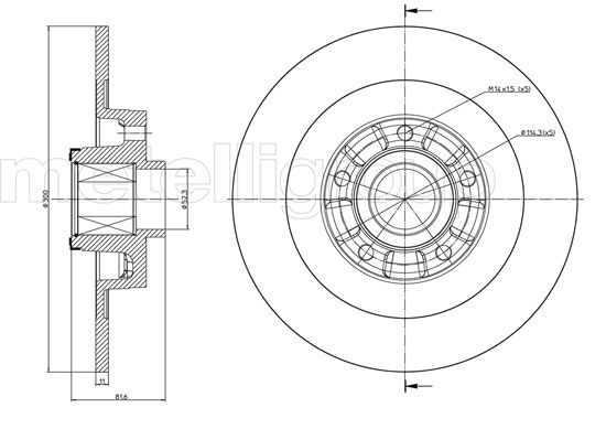 CIFAM 800-980 Bremsscheibe