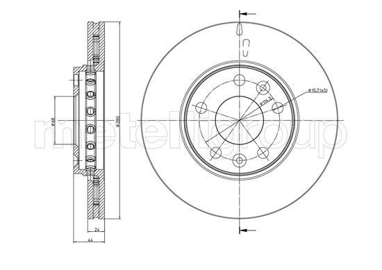 CIFAM 800-981C Bremsscheibe