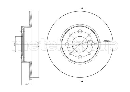 CIFAM 800-987C Bremsscheibe