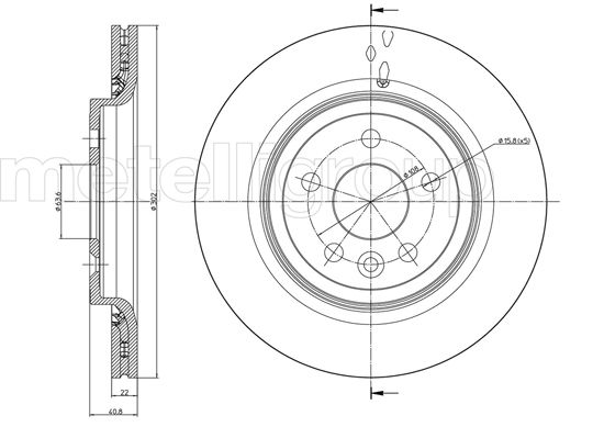 CIFAM 800-993C Bremsscheibe