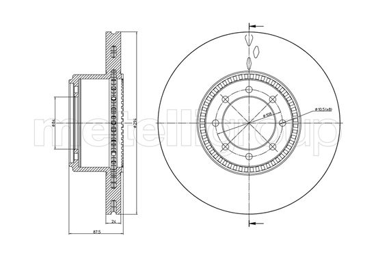 CIFAM 800-994C Bremsscheibe