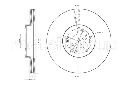 CIFAM 800-997C Bremsscheibe