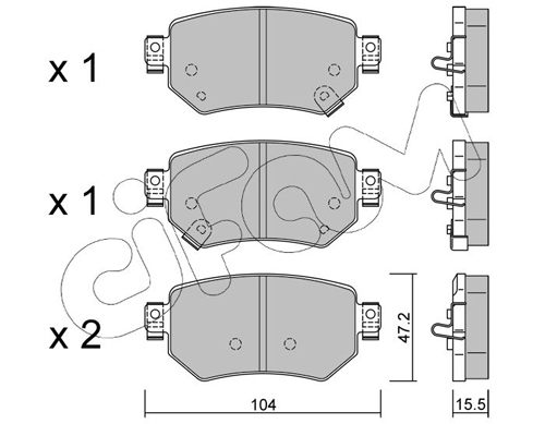 BREMBO P 83 102 PRIME LINE Bremsekloss sett
