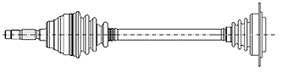 CIFAM 655-009 Άξονας μετάδοσης κίνησης for CITROËN
