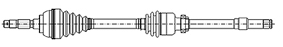 CIFAM 655-1297 Άξονας μετάδοσης κίνησης for FORD