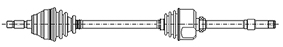 CIFAM 655-991 Άξονας μετάδοσης κίνησης for MERCEDES-BENZ