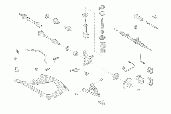 SACHS RENAU-MEGAN-FS002 Lenkung