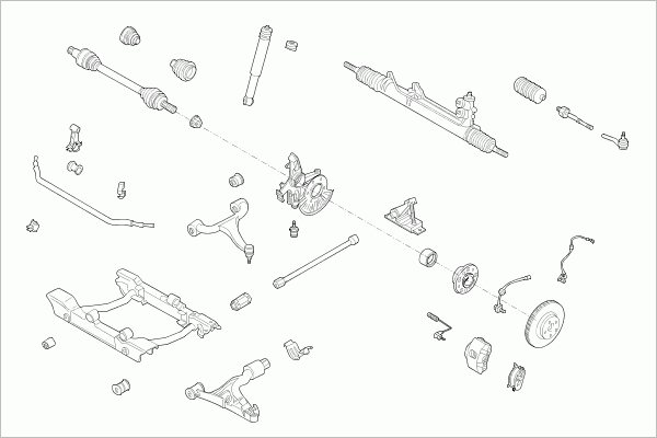 SACHS MERCE-M-KLA-FS002 Steering Front Axle for MERCEDES-BENZ
