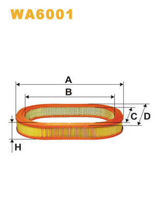 WIX FILTERS WA6001 Filtro aria