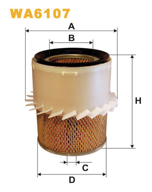 WIX FILTERS WA6107 Filtro aria