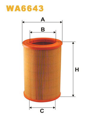 WIX FILTERS WA6643 Filtro aria
