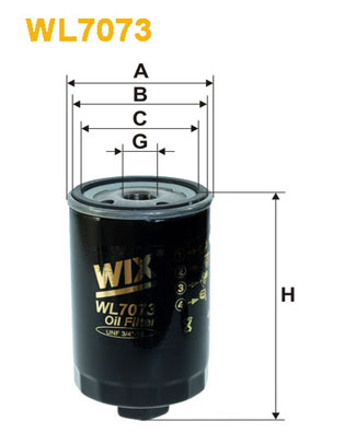 WIX FILTERS WL7073 Filtro olio