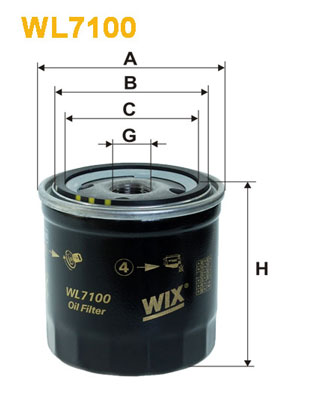 WIX FILTERS WL7100 Filtro olio