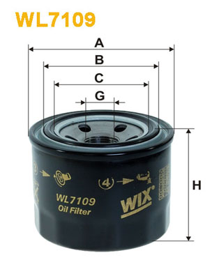 WIX FILTERS WL7109 Filtro olio