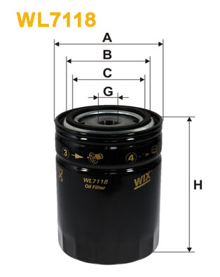 WIX FILTERS WL7118 Filtro olio