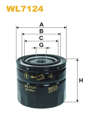 WIX FILTERS WL7124 Filtro olio