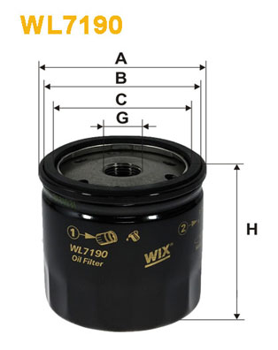 WIX FILTERS WL7190 Filtro olio