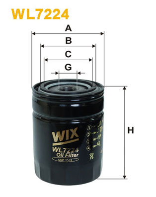 WIX FILTERS WL7224 Filtro olio