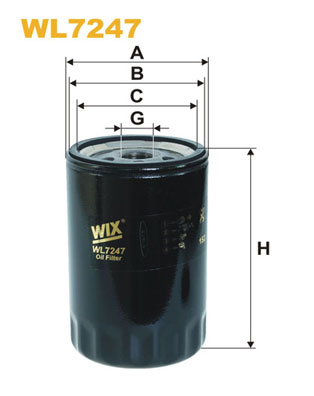 WIX FILTERS WL7247 Filtro olio