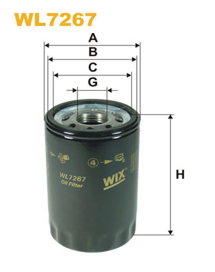 WIX FILTERS WL7267 Filtro olio