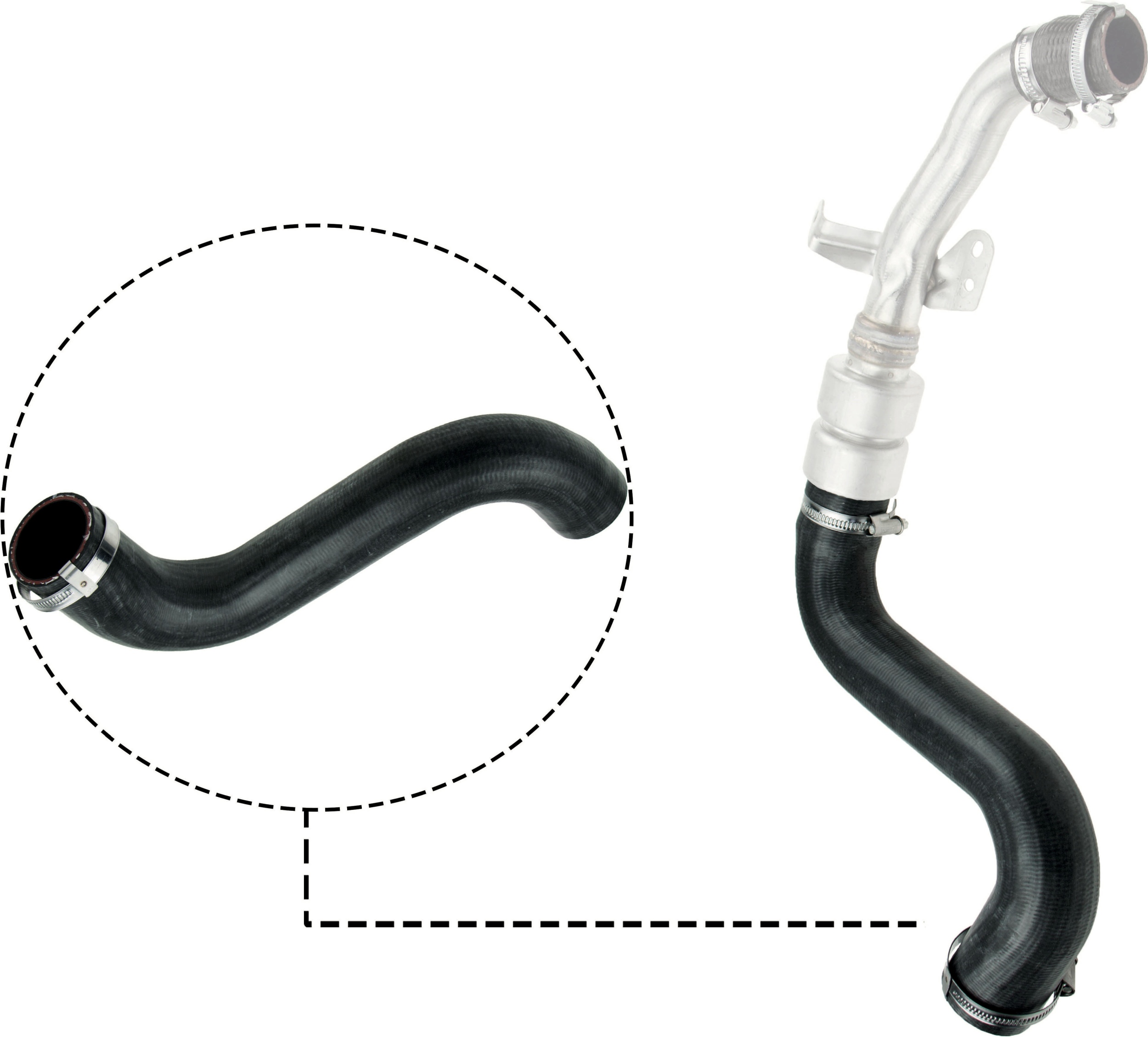 GATES 09-0580 Ελαστ. σωλ. αέρα υπερπλήρωσης for LAND ROVER