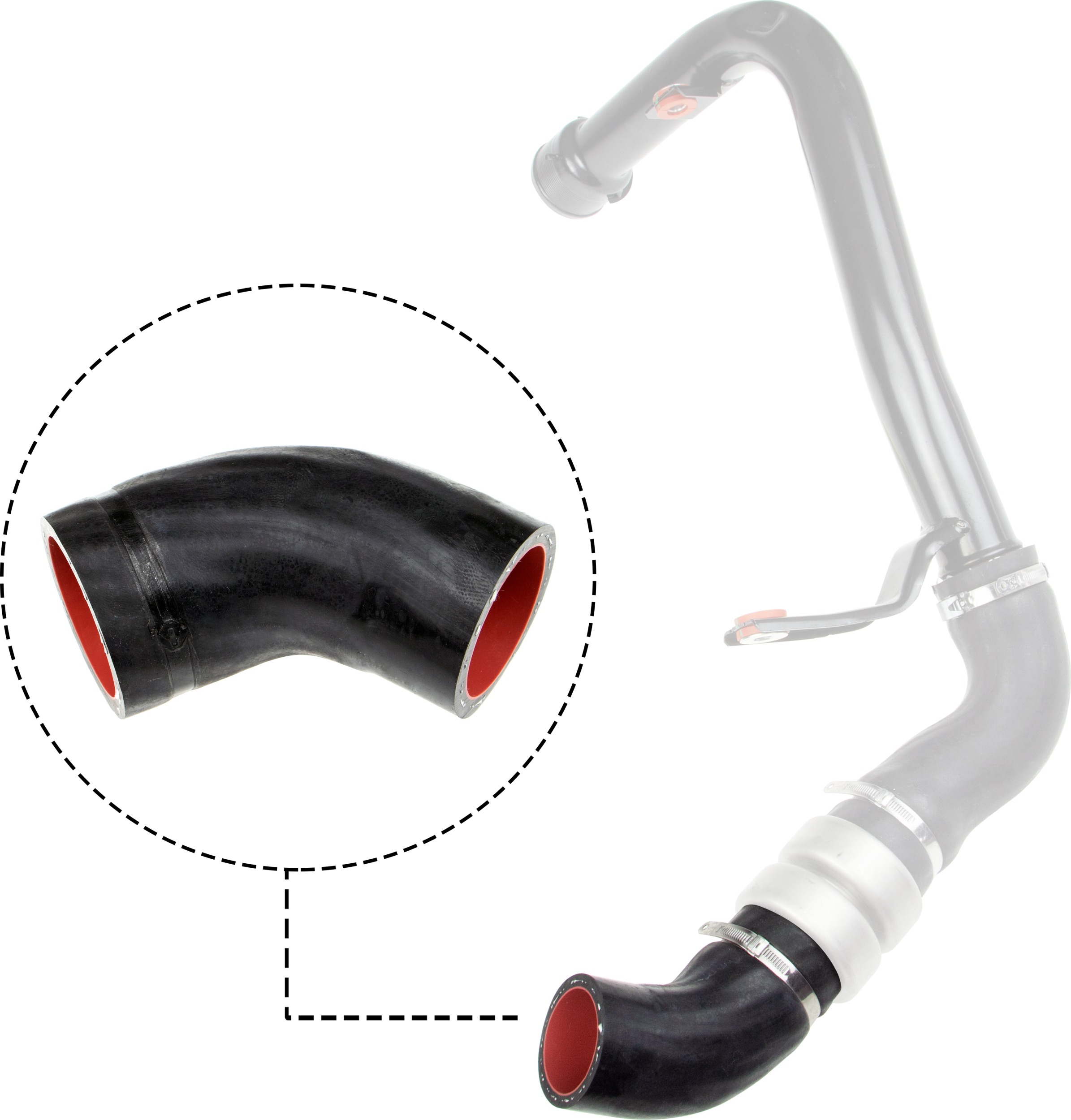 GATES 09-1319 Charge Air Hose for CITROËN PEUGEOT