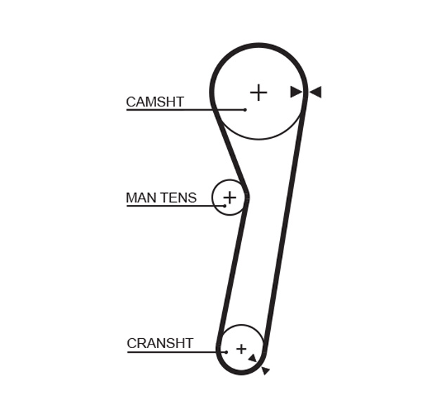 GATES 5261XS Cinghia dentata