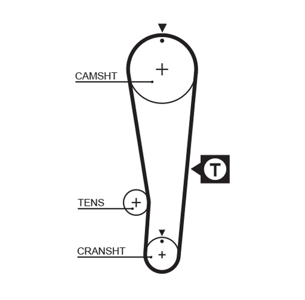 GATES K015393XS Kit cinghie dentate