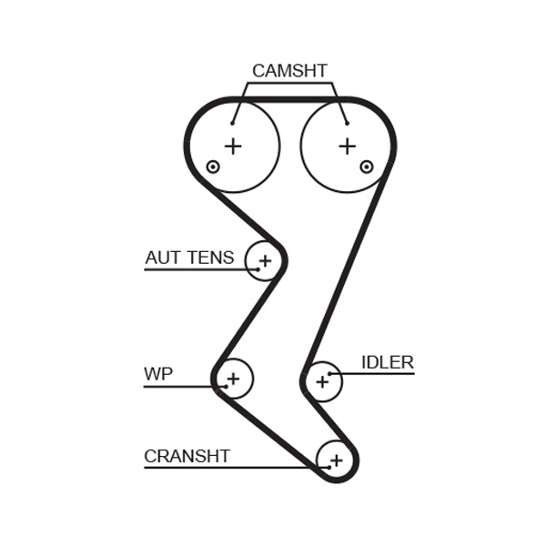 GATES K015582XS Kit cinghie dentate-Kit cinghie dentate-Ricambi Euro