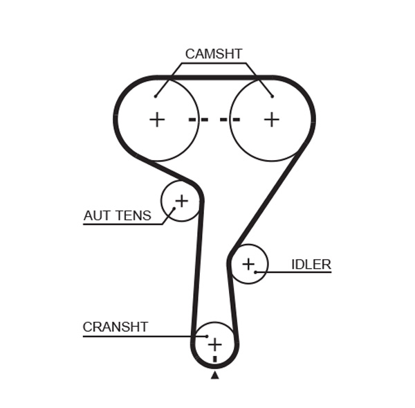 GATES K015603XS Kit cinghie dentate