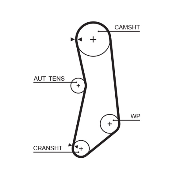 GATES K015626XS Kit cinghie dentate-Kit cinghie dentate-Ricambi Euro