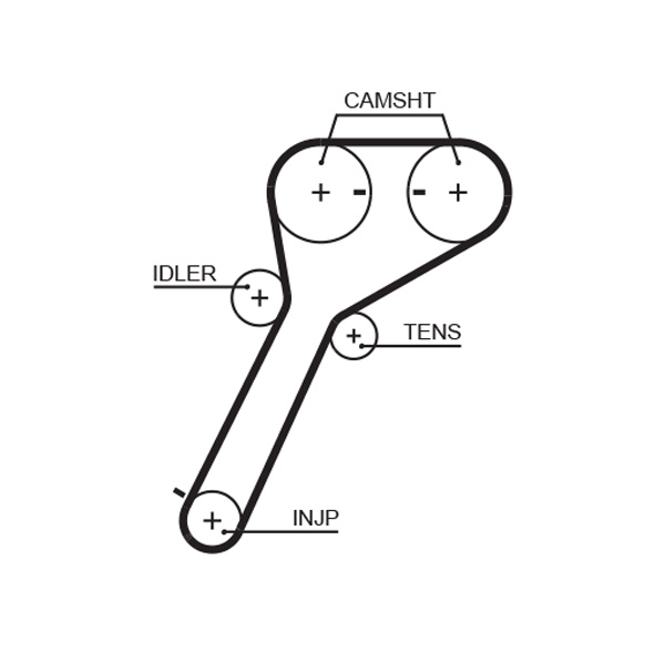 GATES K015651XS Kit cinghie dentate