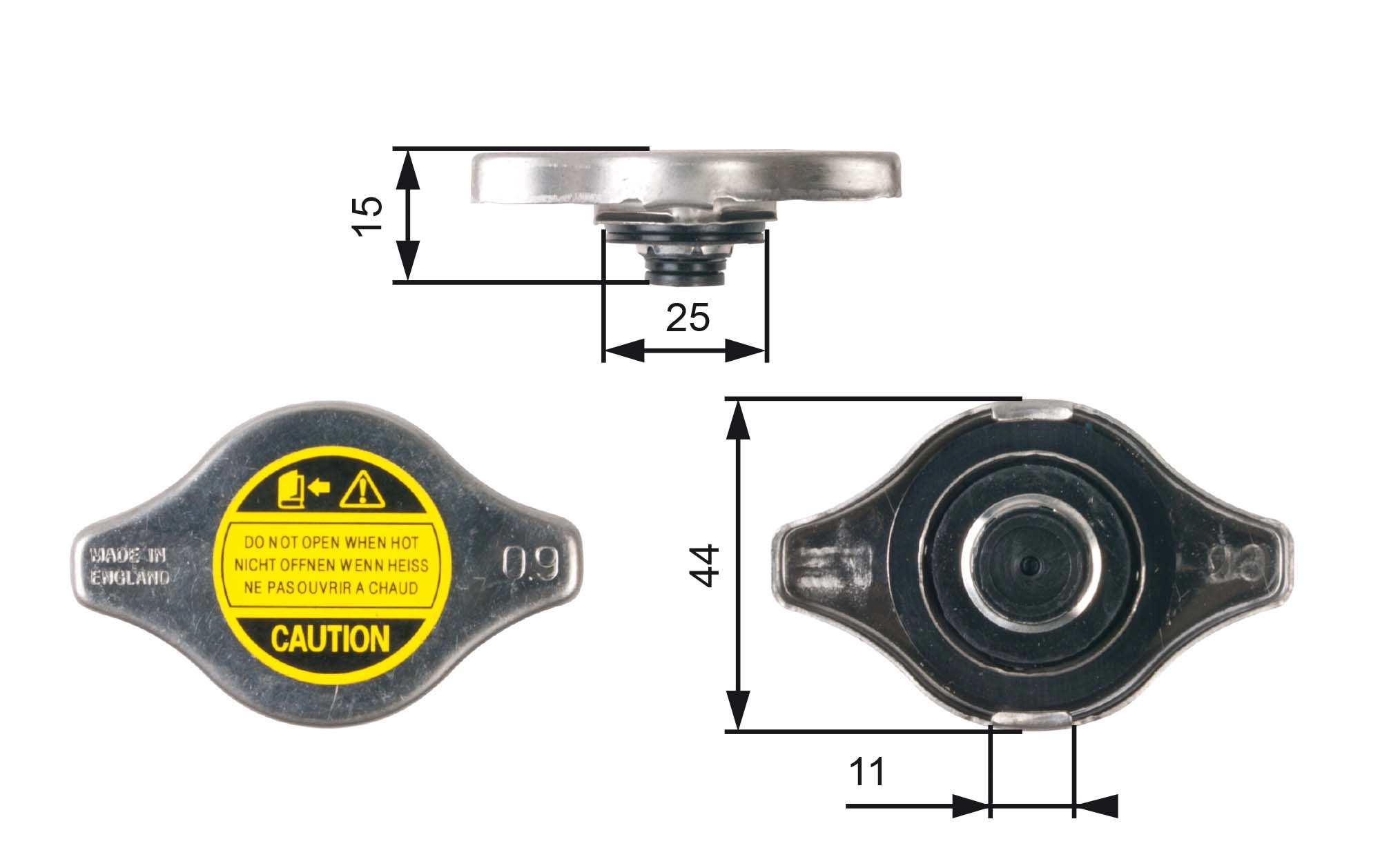 GATES RC127 Tappo, radiatore