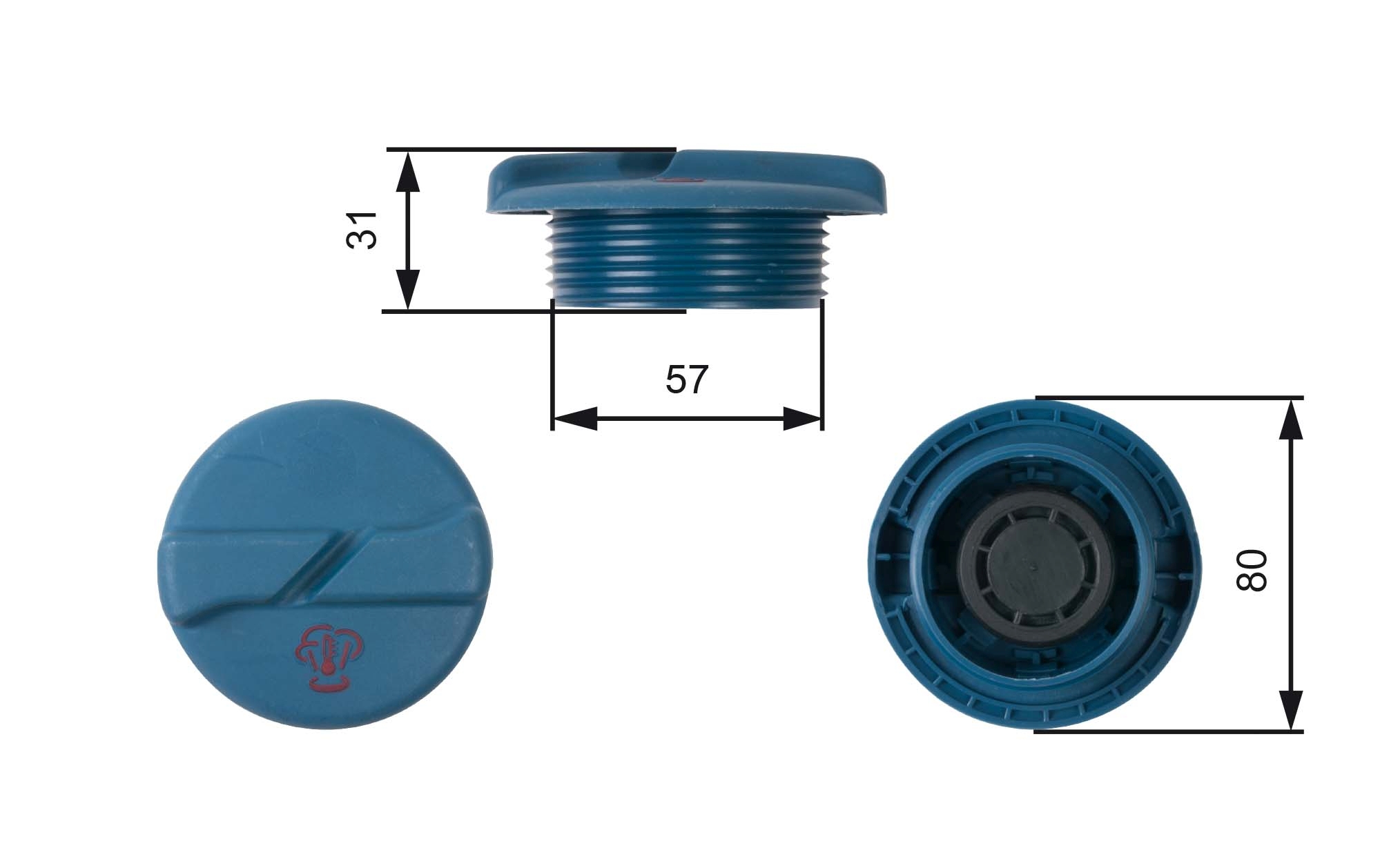 GATES RC234 Tappo, serbatoio refrigerante