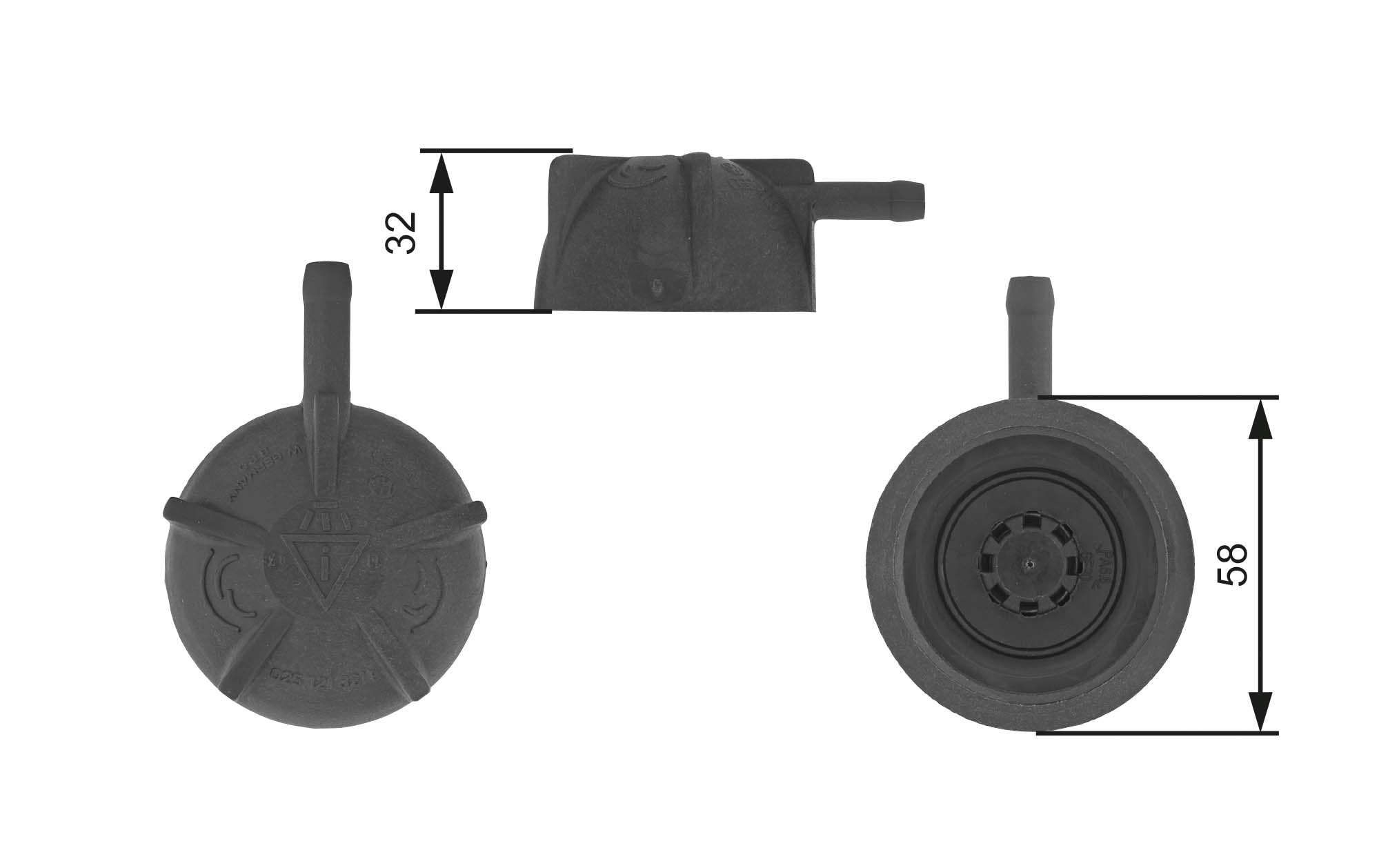 GATES RC236 Tappo, serbatoio refrigerante