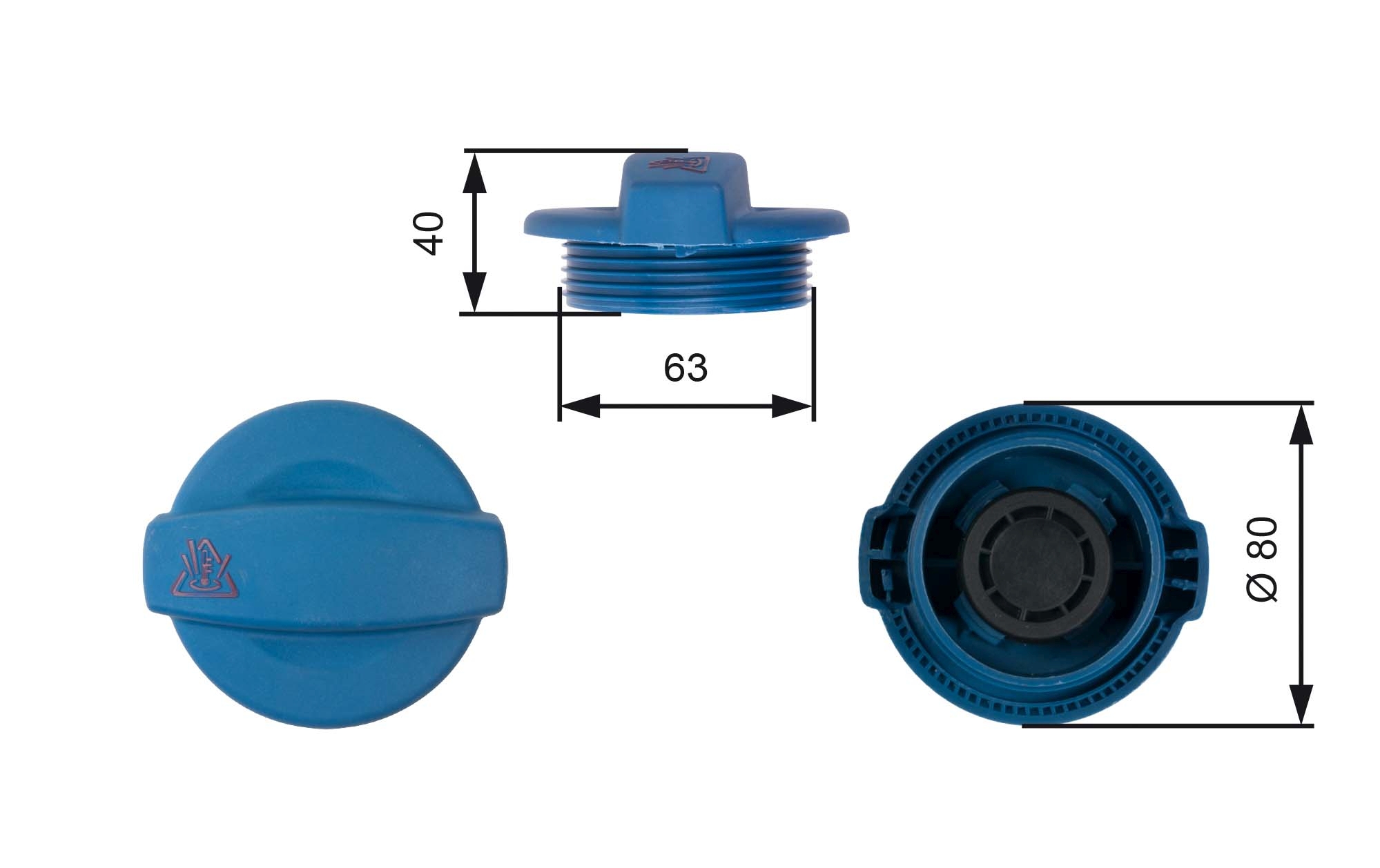 GATES RC237 Tappo, serbatoio refrigerante-Tappo, serbatoio refrigerante-Ricambi Euro