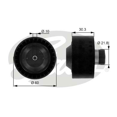 GATES T36034 Galoppino/Guidacinghia, Cinghia Poly-V