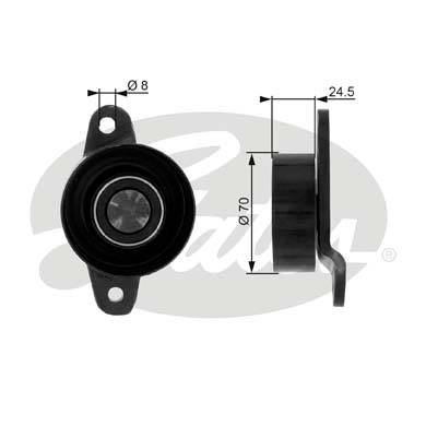 GATES T36036 Galoppino/Guidacinghia, Cinghia Poly-V