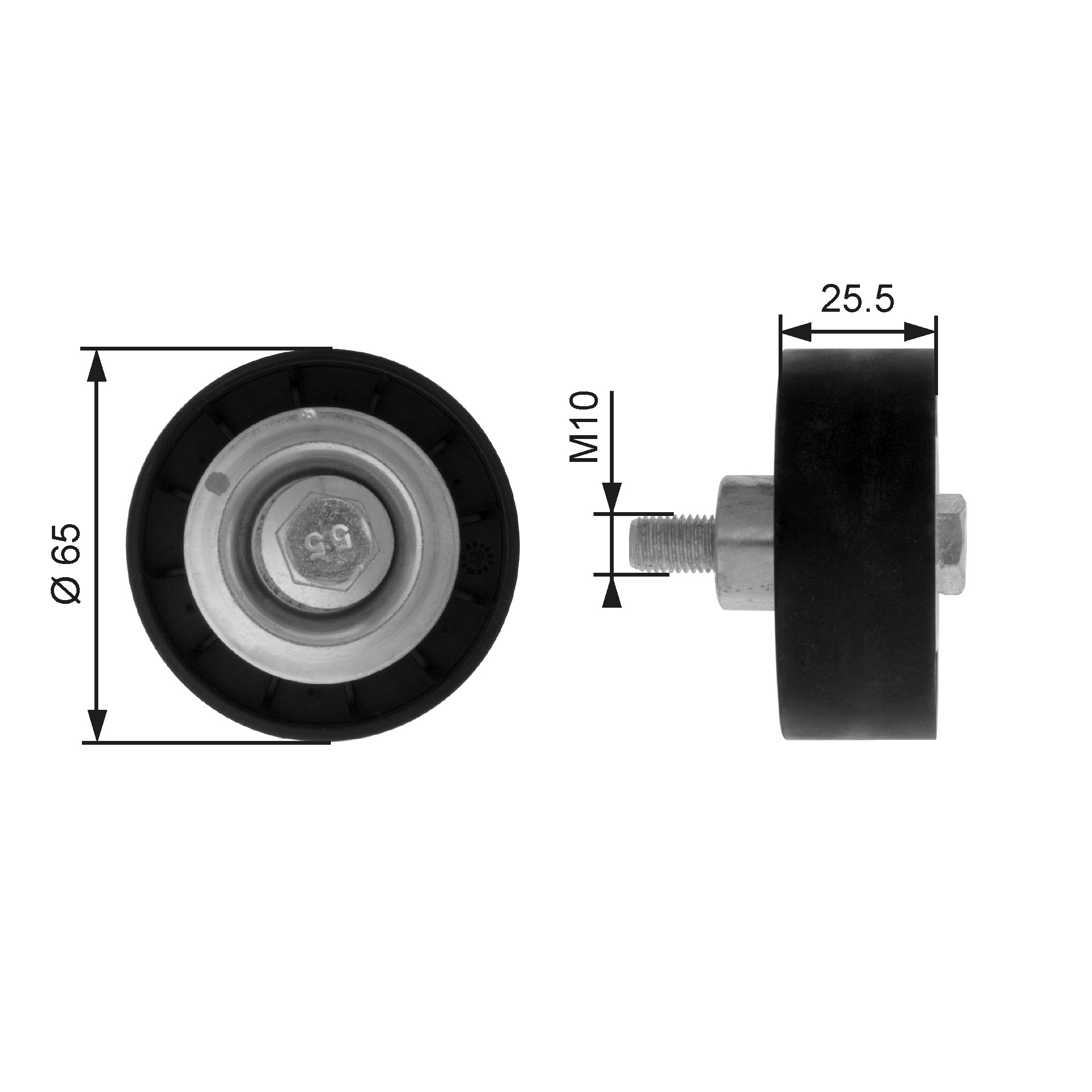 GATES T36207 Galoppino/Guidacinghia, Cinghia Poly-V-Galoppino/Guidacinghia, Cinghia Poly-V-Ricambi Euro