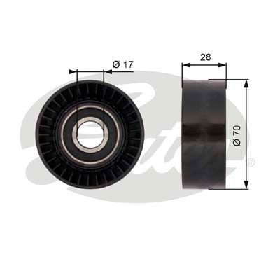 GATES T36379 Galoppino/Guidacinghia, Cinghia Poly-V