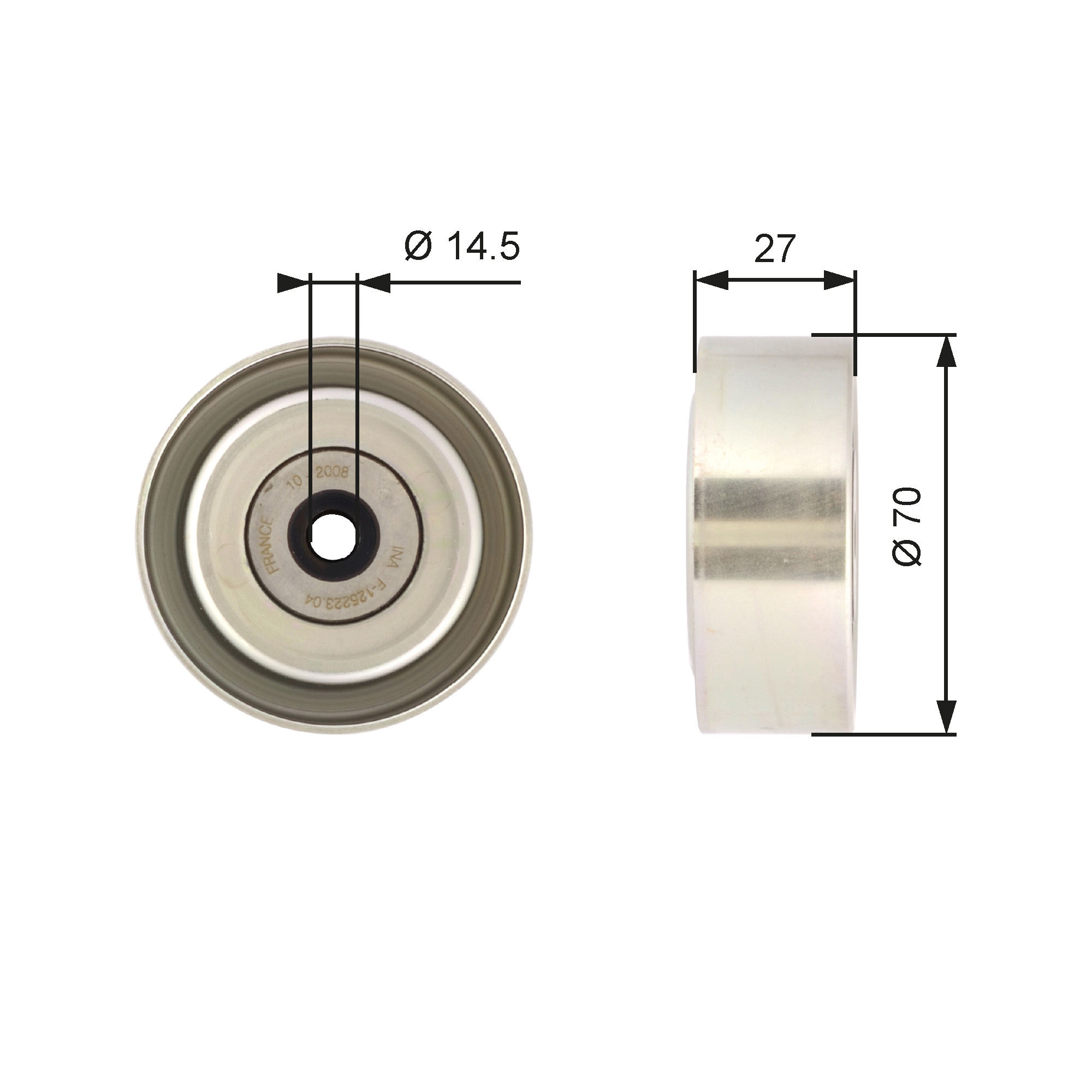 GATES T36387 Galoppino/Guidacinghia, Cinghia Poly-V