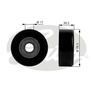 GATES T38006 Galoppino/Guidacinghia, Cinghia Poly-V-Galoppino/Guidacinghia, Cinghia Poly-V-Ricambi Euro