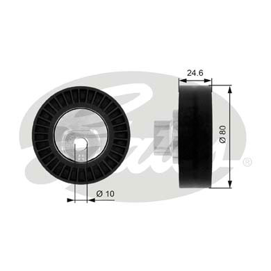 GATES T38069 Galoppino/Guidacinghia, Cinghia Poly-V-Galoppino/Guidacinghia, Cinghia Poly-V-Ricambi Euro